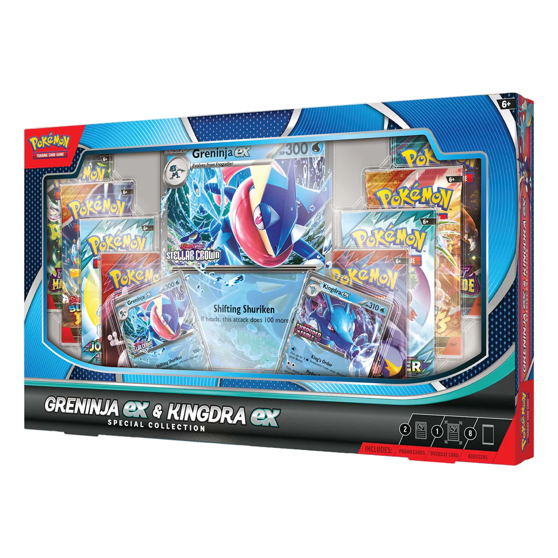 Pokemon TCG - Scarlet & Violet - Greninja ex & Kingdra ex Special Collection Box