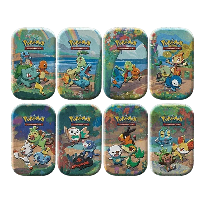 Pokemon TCG - Sword & Shield - Celebrations- Mini Tin - Display Case (8x Tins)