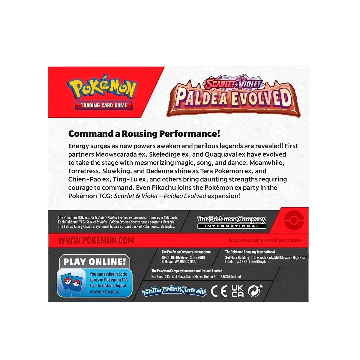 Pokemon TCG - Scarlet & Violet - Paldea Evolved - Booster Box (36x Packs)