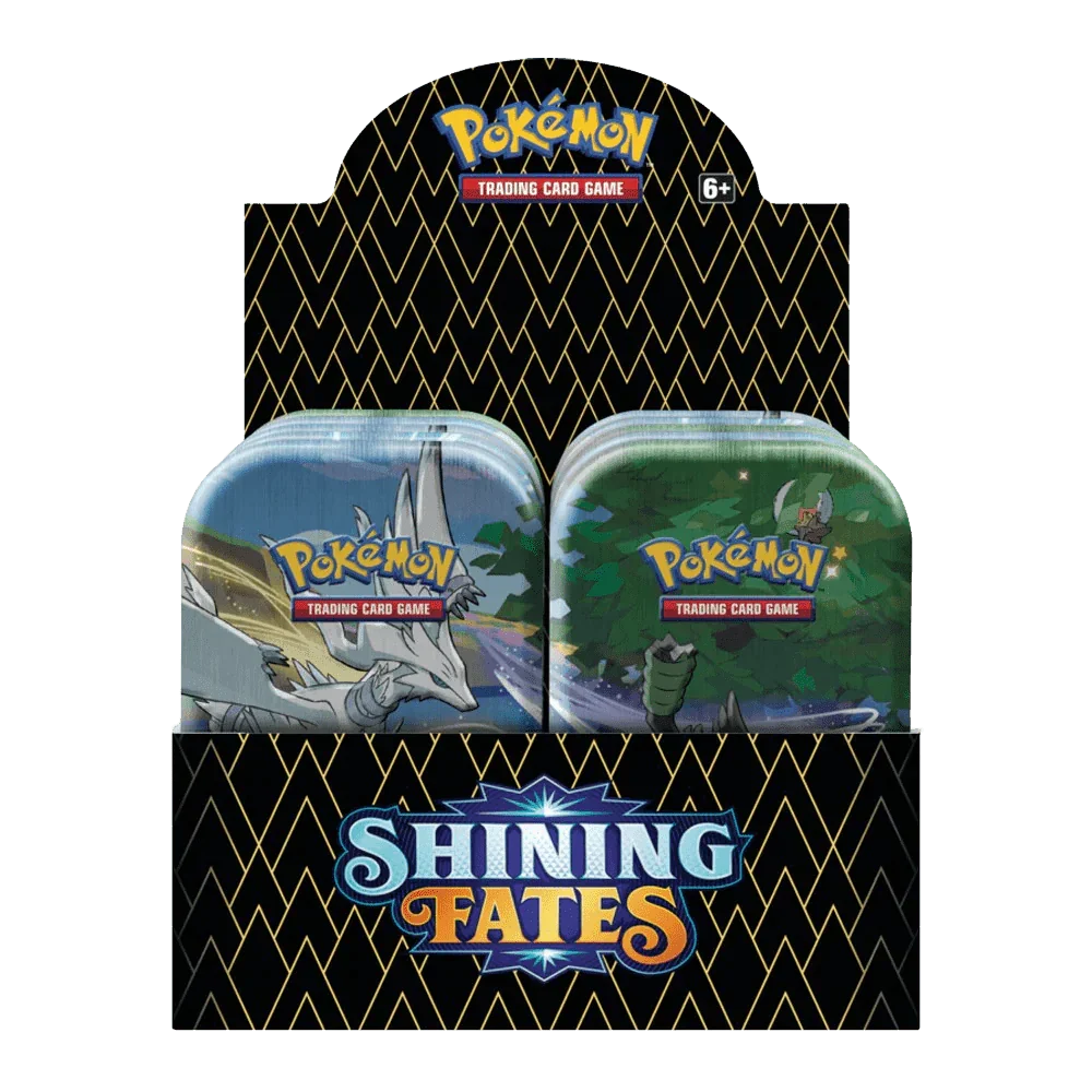 Pokemon TCG - Sword & Shield - Shining Fates - Mini Tin - Display Case (10x Tins)