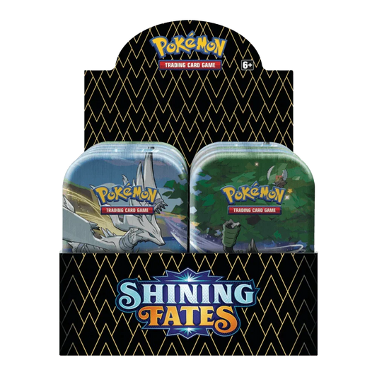 Pokemon TCG - Sword & Shield - Shining Fates - Mini Tin - Display Case (10x Tins)