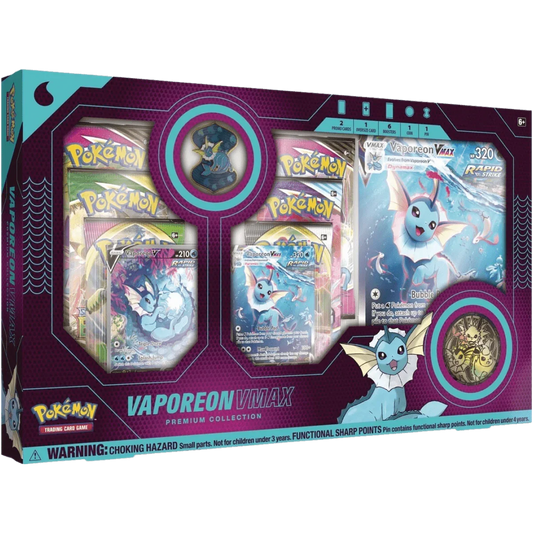 Pokemon TCG - Sword & Shield - Vaporeon VMAX Premium Collection Box